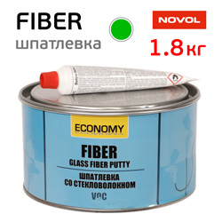 Шпатлевка Novol Asia FIBER (1,8кг) со стекловолокном, зеленая
