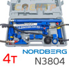 Гидравлический НАБОР 4т (13пр.) Nordberg N3804 (кейс) растяжка рихтовочная