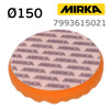 Круг полир. липучка Mirka D150 рельефный ОРАНЖЕВЫЙ поролоновый полировальный диск